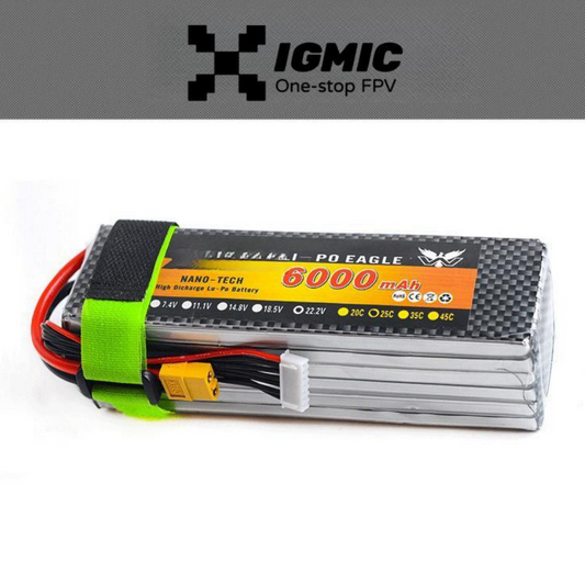 IGMIC Batteries 6000mAh 2s  25C - 45C