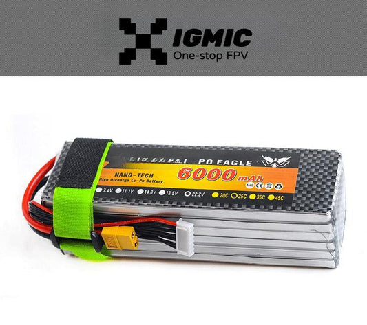 IGMIC Batteries 6000mAh 6s  25C - 45C