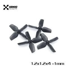 IGMIC Micro Whoop propellers 1.2X1.2X4 (31MM)0.8MM Shaft (2CW+2CCW) for FPV Racer-ABS