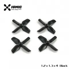 IGMIC Micro Whoop Propellers 1.2X1.3X4 (31MM)1MM Shaft (2CW+2CCW) for FPV Racer-ABS