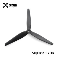 IGMIC MacroQuad Prop 8X4.3X3 inch  inch Tri-Blades CW Propeller for FPV Drone Black-Glass Fiber Reinforced Nylon