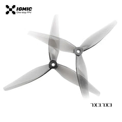 IGMIC MacroQuad 7X3.7X3 inch Tri-Blades  CW CCW Propellers for FPV Drone -（Grey）Poly Carbonate