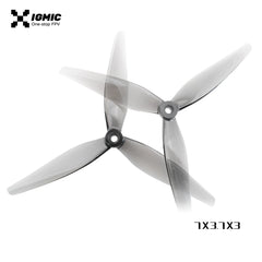 IGMIC MacroQuad 7X3.7X3 inch Tri-Blades  CW CCW Propellers for FPV Drone -（Grey）Poly Carbonate