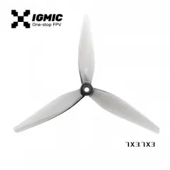 IGMIC MacroQuad 7X3.7X3 inch Tri-Blades  CW CCW Propellers for FPV Drone -（Grey）Poly Carbonate