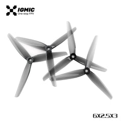 IGMIC Helical Tri-Blade Propeller for FPV Drone 6X2.5X3 Light Grey (2CW+2CCW)-Poly Carbonate